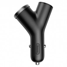 ОЗУ Baseus Y type dual USB+cigarette lighter extended car charger 3.1 A Black