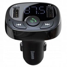 ОЗУ с FM-модулятор Baseus T typed Bluetooth MP3 charger with car holder（Standard edition）Black