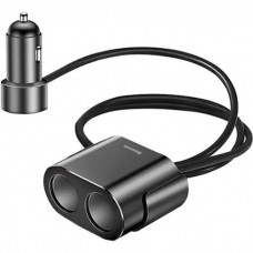 Автомобильное зарядное устройство Baseus High Efficiency One to Two Cigarette Lighter Black