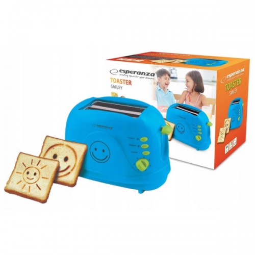 Тостер Esperanza EKT003B Smiley blue