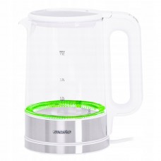 Электрочайник Mesko MS 1301 white с регулировкой темп.